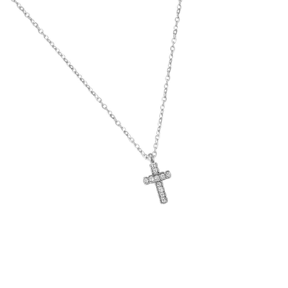 SPARKLE CROSS NECKLACE