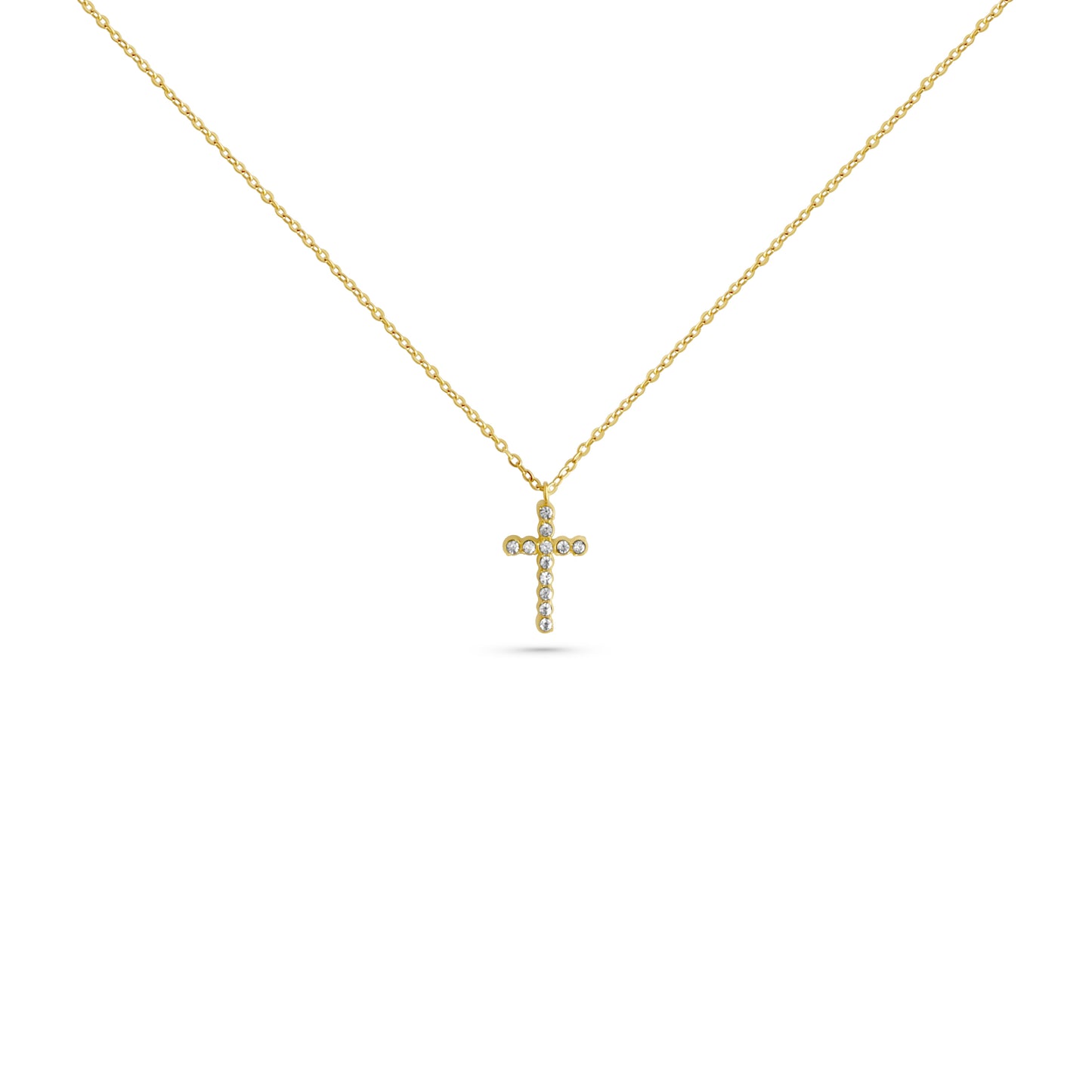 SPARKLE CROSS NECKLACE