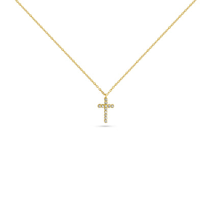 SPARKLE CROSS NECKLACE