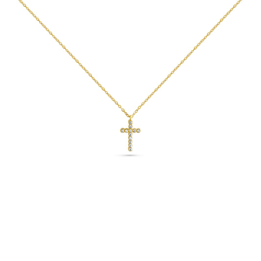 SPARKLE CROSS NECKLACE