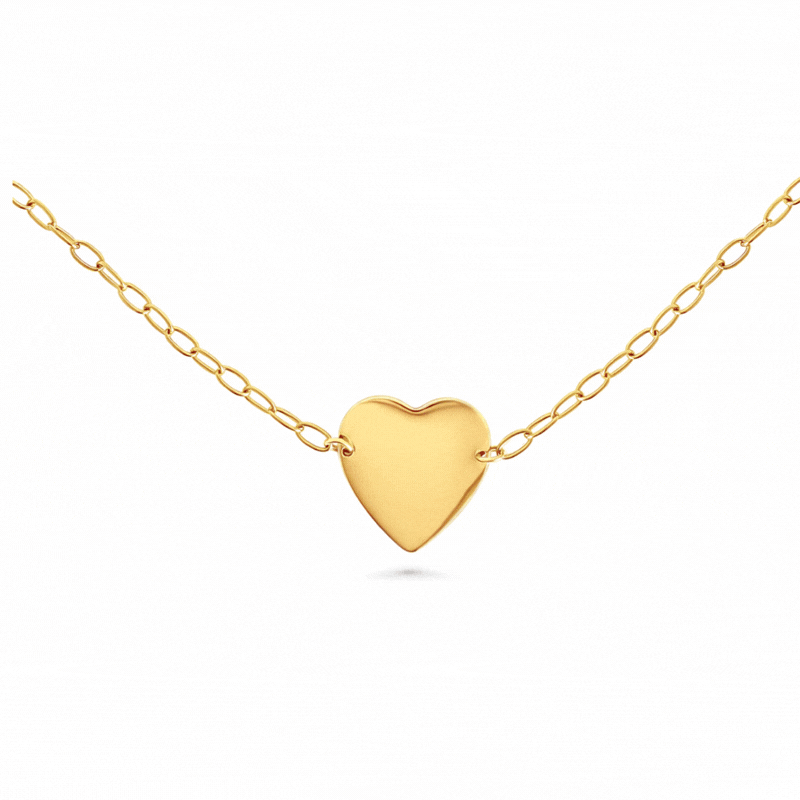 Engraved bracelet heart