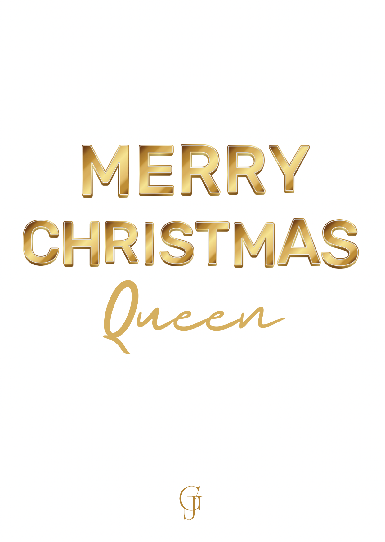 MERRY CHRISTMAS QUEEN CARD
