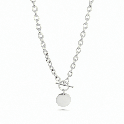 Engraved Coin necklace