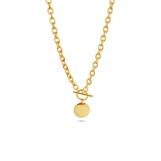 Engraved Coin necklace