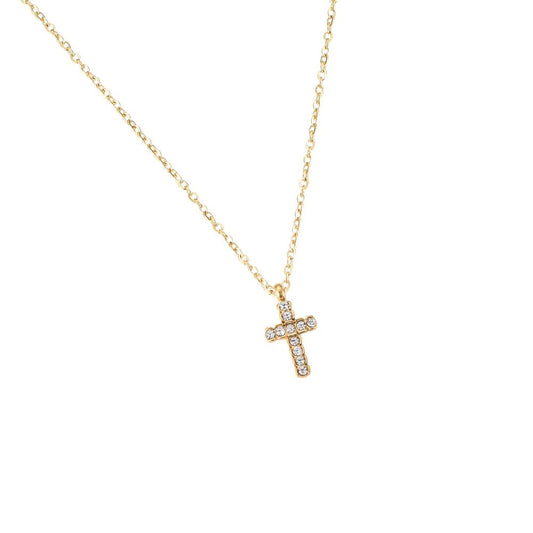 SPARKLE CROSS NECKLACE